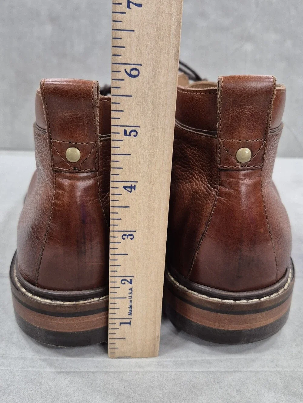 Cole Haan CAMBRIDGE dress Chukka boots men's 8.5M brown pebbled leather C24531